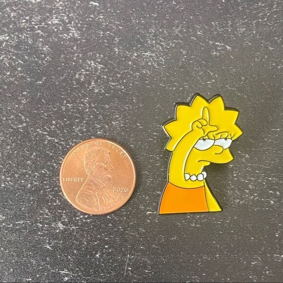 Lisa Simpson Loser Enamel Pin/ Brooch - Picture 3 of 6